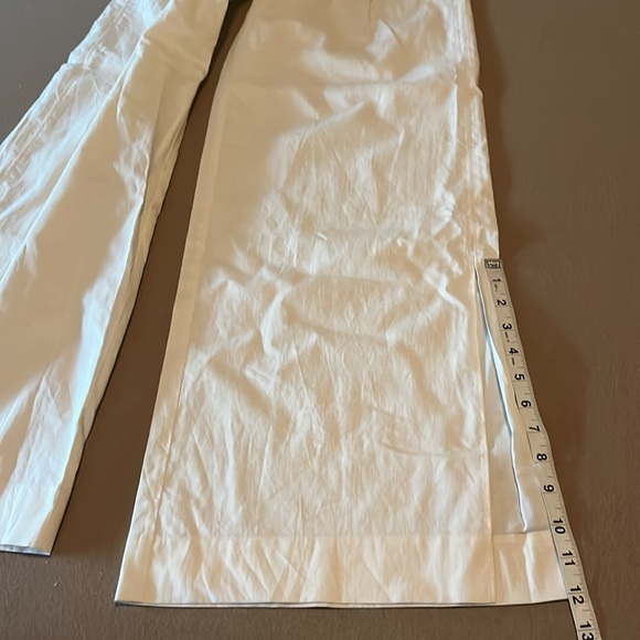 FRAME Crea Lounge cotton-blend wide-leg pants - White/Ivory/Cream - XS - Picture 11 of 15